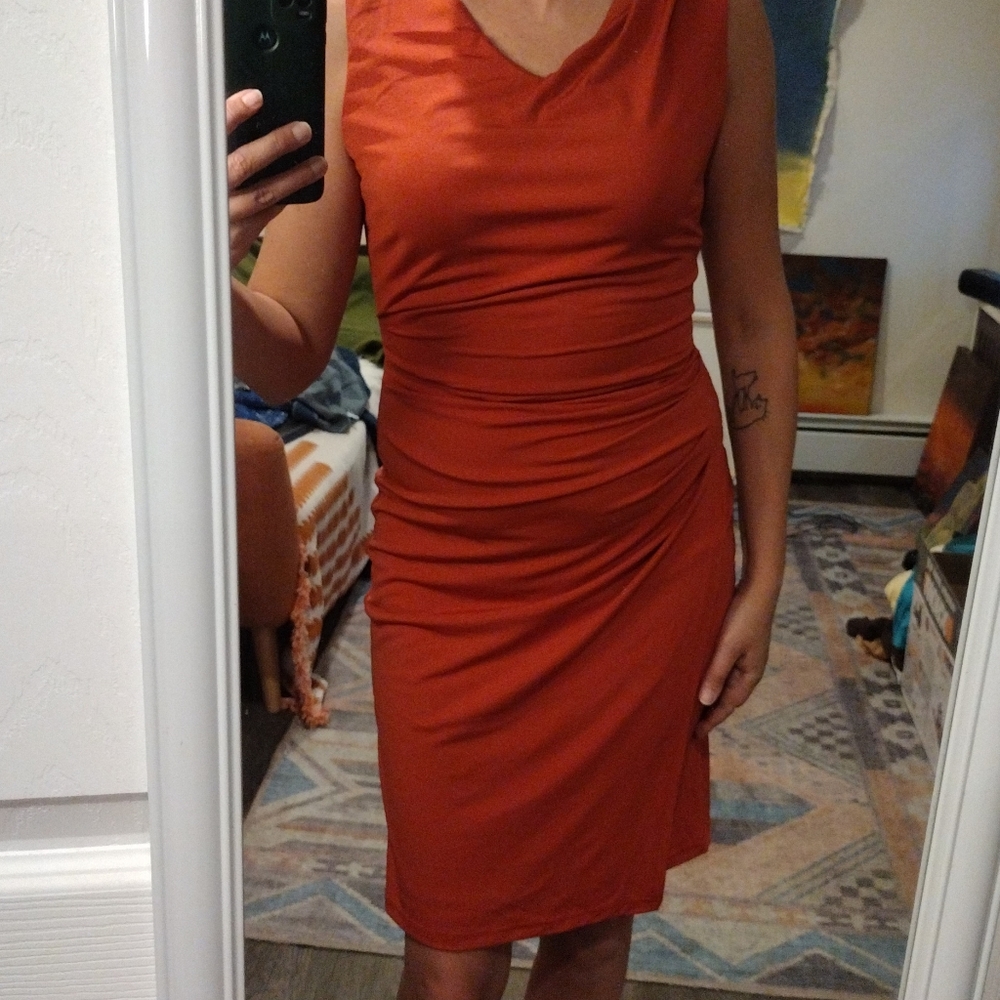 Grace Karin Burnt Orange Dress, Size Small